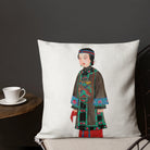 Noblewoman - Manchu Fashion Art Pillow Throw Pillows