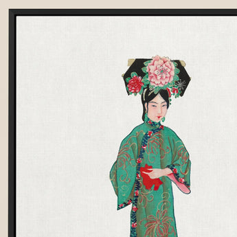 Noblewoman - Manchu modekunstprint / Canvas, posters, prints & visuele kunstwerken, Toby Leon