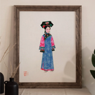 Noblewoman - Manchu Fashion Art Print Posters Prints & Visual Artwork