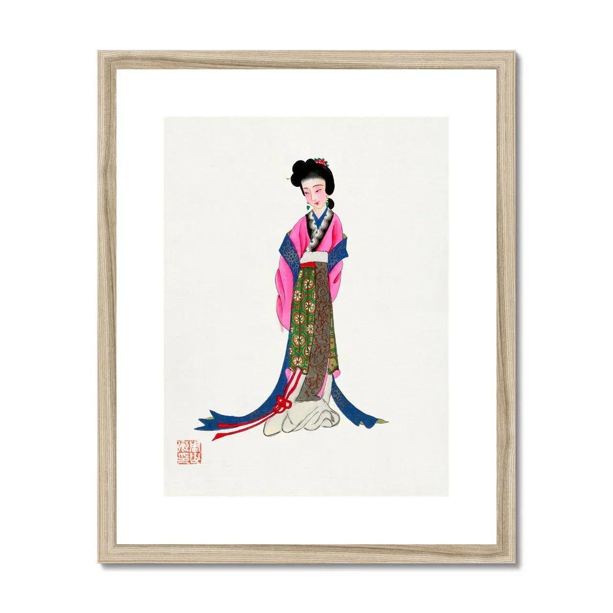 Noblewoman - Manchu Fashion Art Print Posters Prints & Visual Artwork