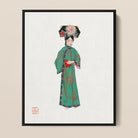 Noblewoman - Manchu Fashion Framed Canvas Posters Prints & Visual Artwork