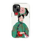 Noblewoman - Qing Dynasty Art Iphone Case, 13 Mini / Matte, Phone Case Illustration Chinese Opera Character Traditional Costume