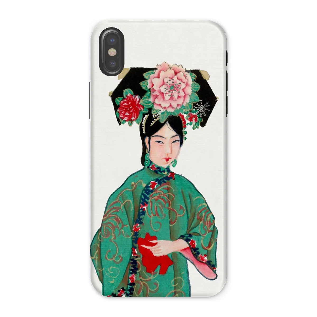 Noblewoman - Qing Dynasty Art Iphone Case, x / Matte, Phone Case Traditional Chinese Opera Character Design