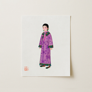 Noblewoman - Qing Dynasty Art Print / Canvas, 11x14’’ / 28x36cm / Unframed / no Border, Posters Prints & Visual Artwork, Toby Leon