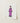 Delicate Illustration Print Woman Traditional Attire Long Purple Qing Dynasty Elegance, Late, Manchu Fashion Art