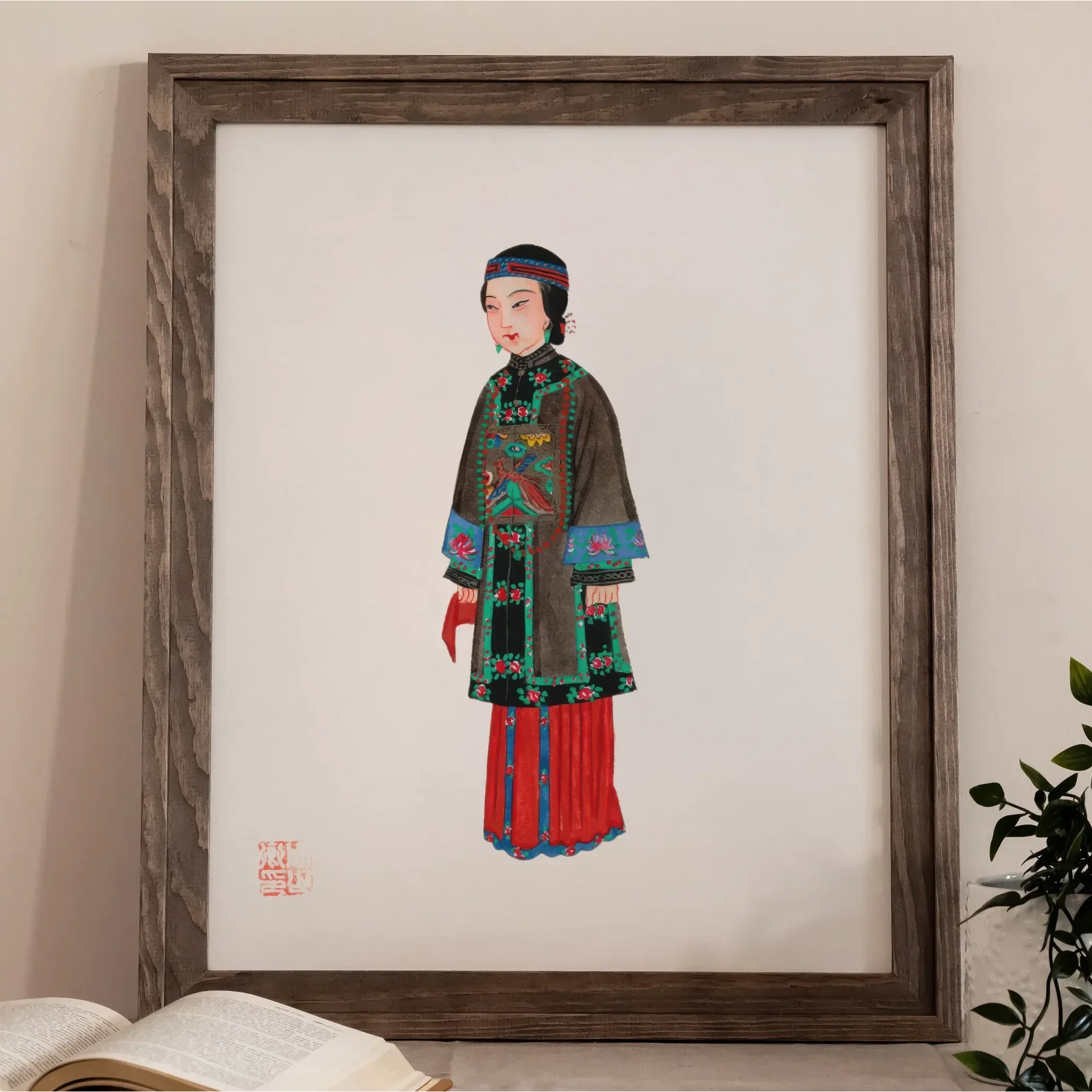 Noblewoman - Qing Dynasty Art Print Posters Prints & Visual Artwork