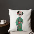 Noblewoman - Qing Dynasty Fashion Art Pillow Throw Pillows