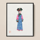 Noblewoman - Qing Dynasty Fashion Framed Canvas Posters Prints & Visual Artwork