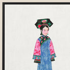 Noblewoman - Qing Dynasty Fashion Framed Canvas Posters Prints & Visual Artwork