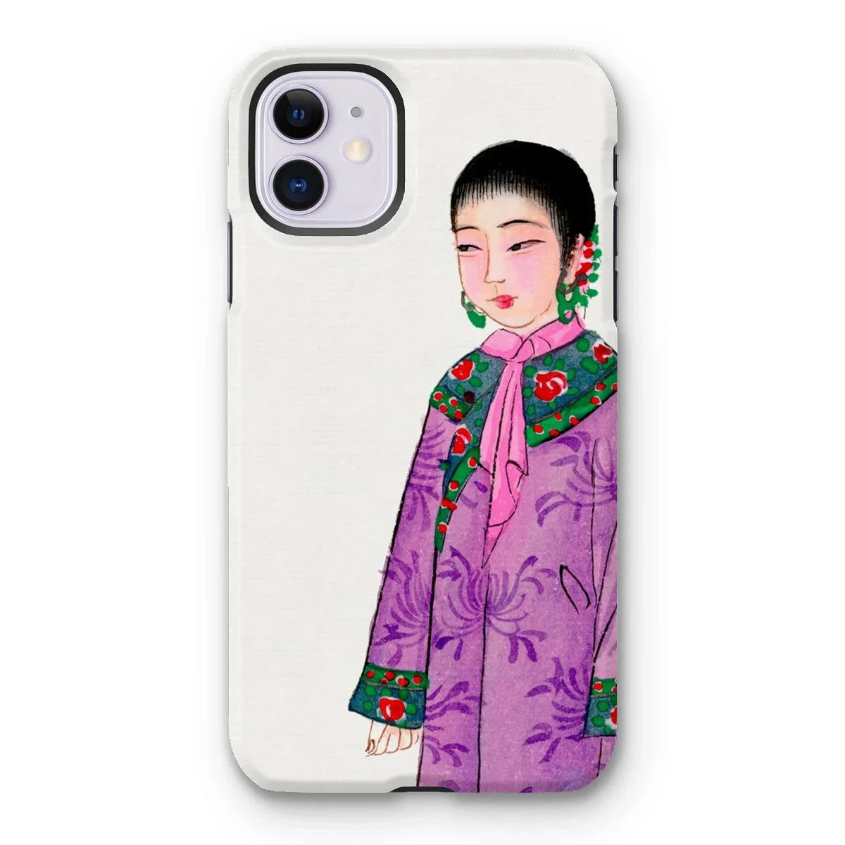 Noblewoman - Qing Dynasty Fashion Iphone Case, 11 / Matte, Iphone Case Colorful Illustration Woman Traditional East Asian