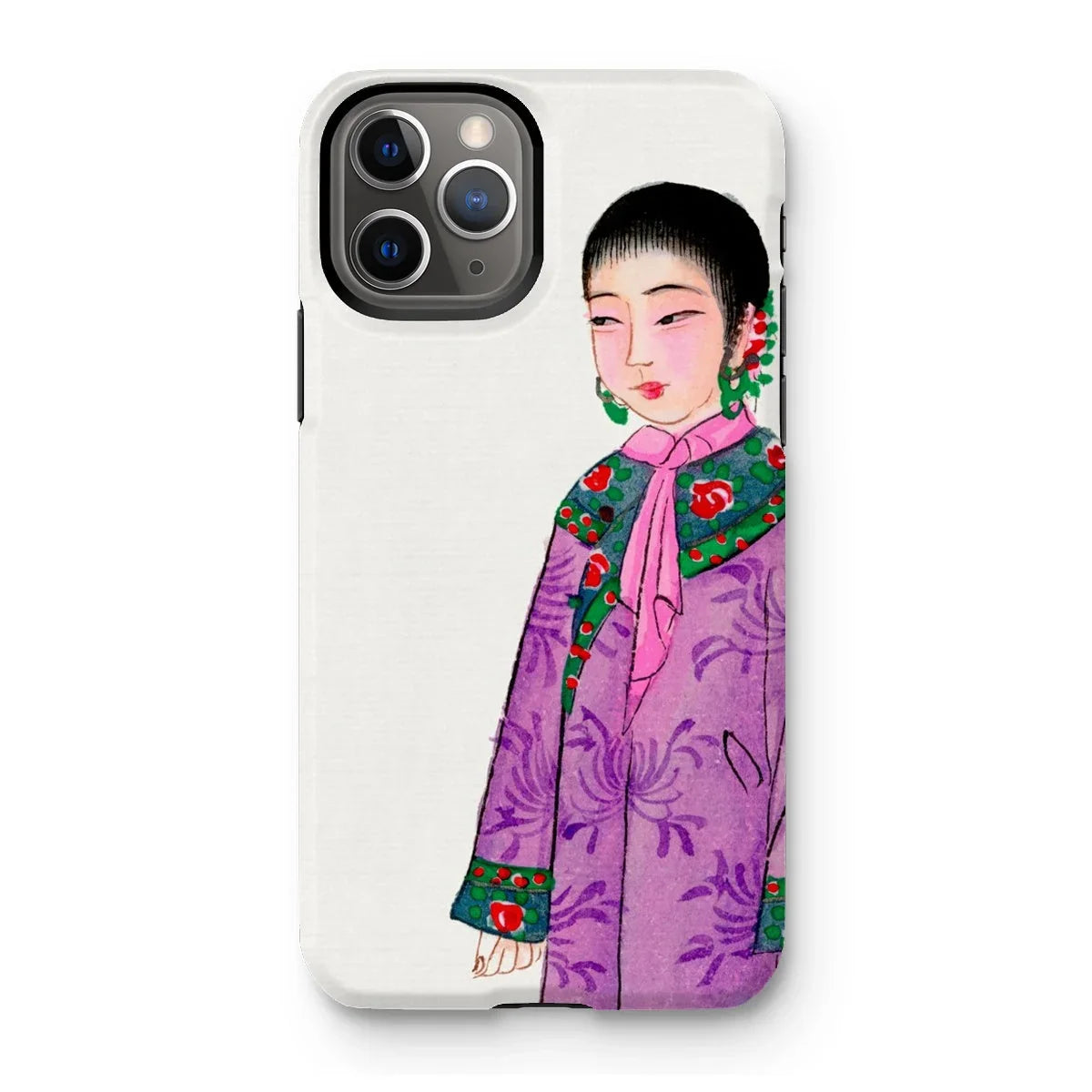 Noblewoman - Qing Dynasty Fashion Iphone Case, 11 Pro / Matte, Iphone Case Traditional Chinese Painting Woman Colorful Clothing
