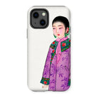 Noblewoman - Qing Dynasty Fashion Iphone Case, 13 / Matte, Phone Case Illustration Woman Traditional East Asian Attire