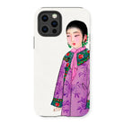 Noblewoman - Qing Dynasty Fashion Iphone Case, 13 Pro / Matte, Phone Case Colorful Illustration Woman Traditional East Asian