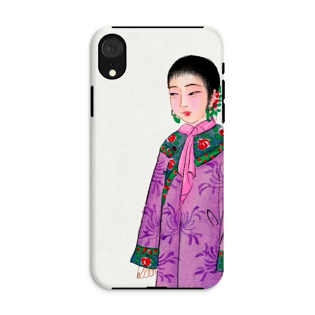 Noblewoman - Qing Dynasty Fashion Iphone Case, Xr / Matte, Phone Case Traditional Chinese Painting Woman Purple Attire