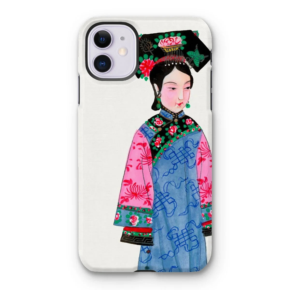 Noblewoman - Qing Dynasty Iphone Case, 11 / Matte, Iphone Case Colorful Illustration Chinese Empress Traditional Attire