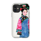 Noblewoman - Qing Dynasty Iphone Case, 12 Mini / Matte, Phone Case Colorful Illustration Traditional Chinese Woman Ornate