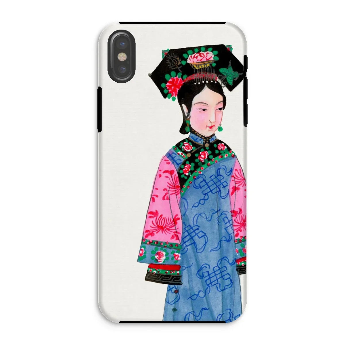 Noblewoman - Qing Dynasty Iphone Case, Xs / Matte, Phone Case Colorful Illustration Traditional Chinese Woman Ornate