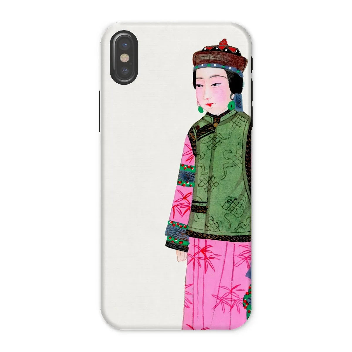 Noblewoman In Winter - Chinese Aesthetic Art Phone Case - Iphone x / Matte - Mobile Phone Cases - Aesthetic Art