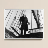 Nosferatu: a Symphony of Horror Art Print / Canvas Black-and-white Framed Poster Classic Horror Film Character Dracula Nosferatu Steps,