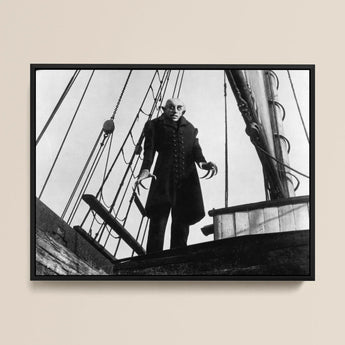 Nosferatu: a Symphony of Horror Art Print / Canvas 16x12’’ / 41x31cm / Black Frame Black-framed Black-and-white Photograph Classic Horror
