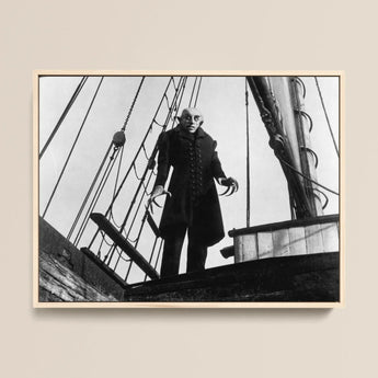 Nosferatu: a Symphony of Horror Art Print / Canvas 16x12’’ / 41x31cm / Natural Frame Black-and-white Framed Photograph Classic Dracula