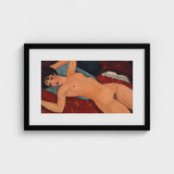 Nu Couche - Amedeo Modigliani Art Print / Canvas Modigliani’s Couché, Day Paris Police, Marched, Berthe Weill’s Gallery, Bobbed Hair Black,