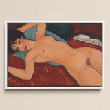 Nu Couche - Amedeo Modigliani Art Print / Canvas, 18x12’’ / 46x31cm / White Frame, Posters Prints & Visual Artwork, Toby Leon