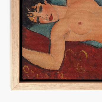 Nu Couche - Amedeo Modigliani Art Print / Canvas Framed Nude Woman Warm Tones Bold Modigliani’s Couché, Day Paris Police, Marched, Berthe