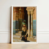 Nubian Guard - Ludwig Deutsch Orientalism Art Print / Canvas Framed Figure Ornate Traditional Attire Intricately, Prints