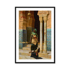 Nubian Guard - Ludwig Deutsch Orientalism Art Print, Framed Painting Moorish Guard