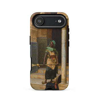 The Nubian Guard - Ludwig Deutsch Phone Case Iphone 17 Air / Matte Black Phone Case Painting Design Nubian Guard, Ludwig Deutsch, Deutsch’s