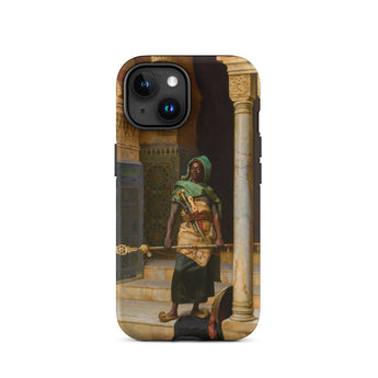 The Nubian Guard - Ludwig Deutsch Phone Case Iphone 15 / Matte Phone Case Painting Guard Nubian Guard, Ludwig Deutsch, Deutsch’s