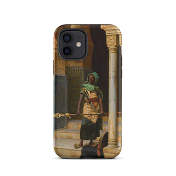 The Nubian Guard - Ludwig Deutsch Phone Case Iphone 12 / Matte Phone Case Painting North African Guard Nubian Guard, Ludwig Deutsch,