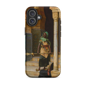 The Nubian Guard - Ludwig Deutsch Phone Case Iphone 16 Plus / Matte Phone Case Painting North African Guard Nubian Guard, Ludwig Deutsch,