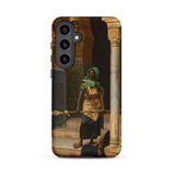 The Nubian Guard - Ludwig Deutsch Phone Case Samsung Galaxy S24 Plus / Matte Phone Case Detailed Classical Painting Figure Ornate Green