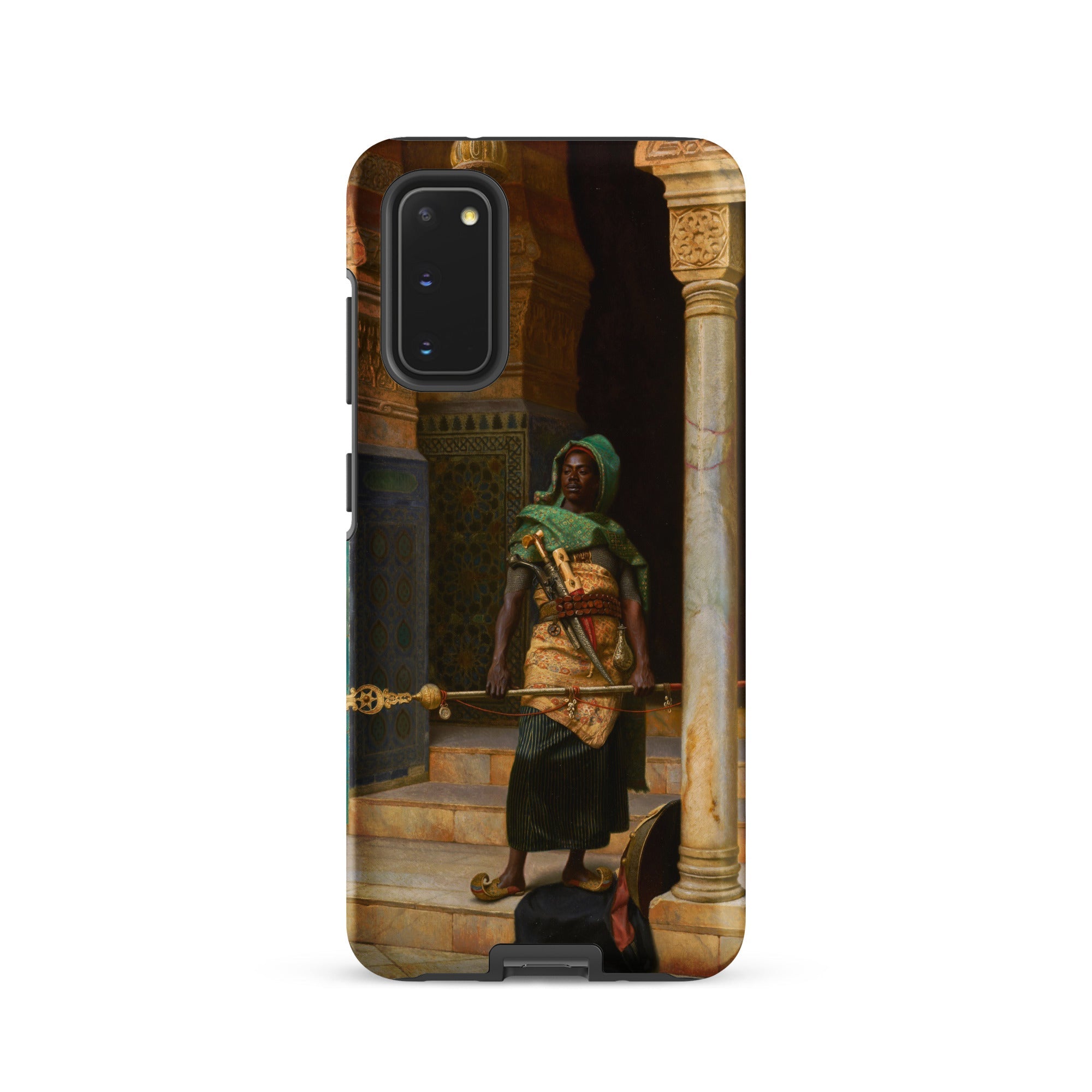 The Nubian Guard Ludwig Deutsch Samsung Case, Galaxy S20 / Matte, Phone Case Classical Painting Man Green Turban