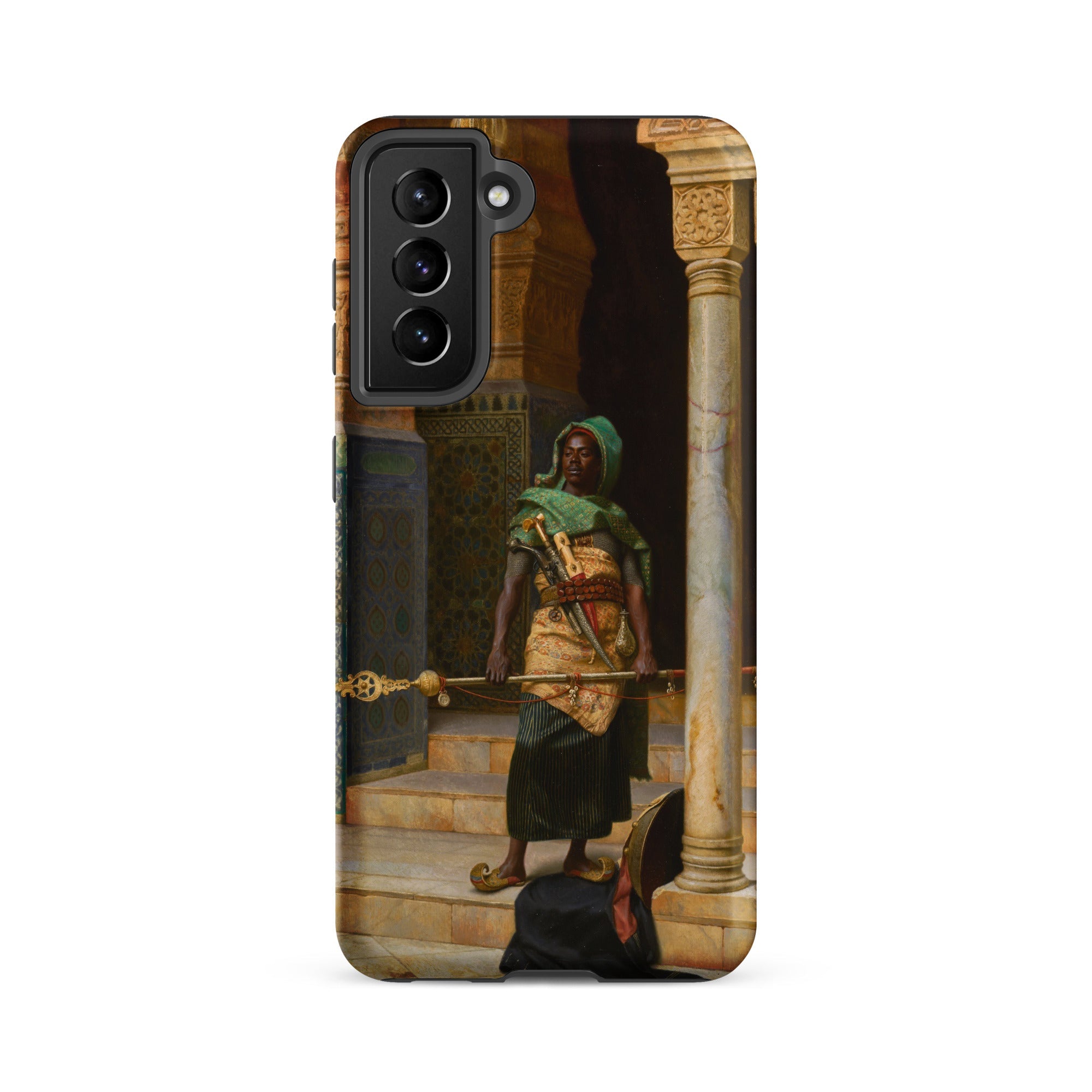 The Nubian Guard Ludwig Deutsch Samsung Case, Galaxy S21 Fe / Matte, Phone Case Classical Painting Armed Man Historical Attire