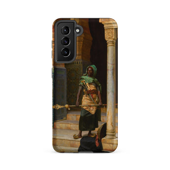 The Nubian Guard - Ludwig Deutsch Samsung Case, Galaxy S21 Fe / Matte, Phone Case Classical Painting Armed Man Historical Attire