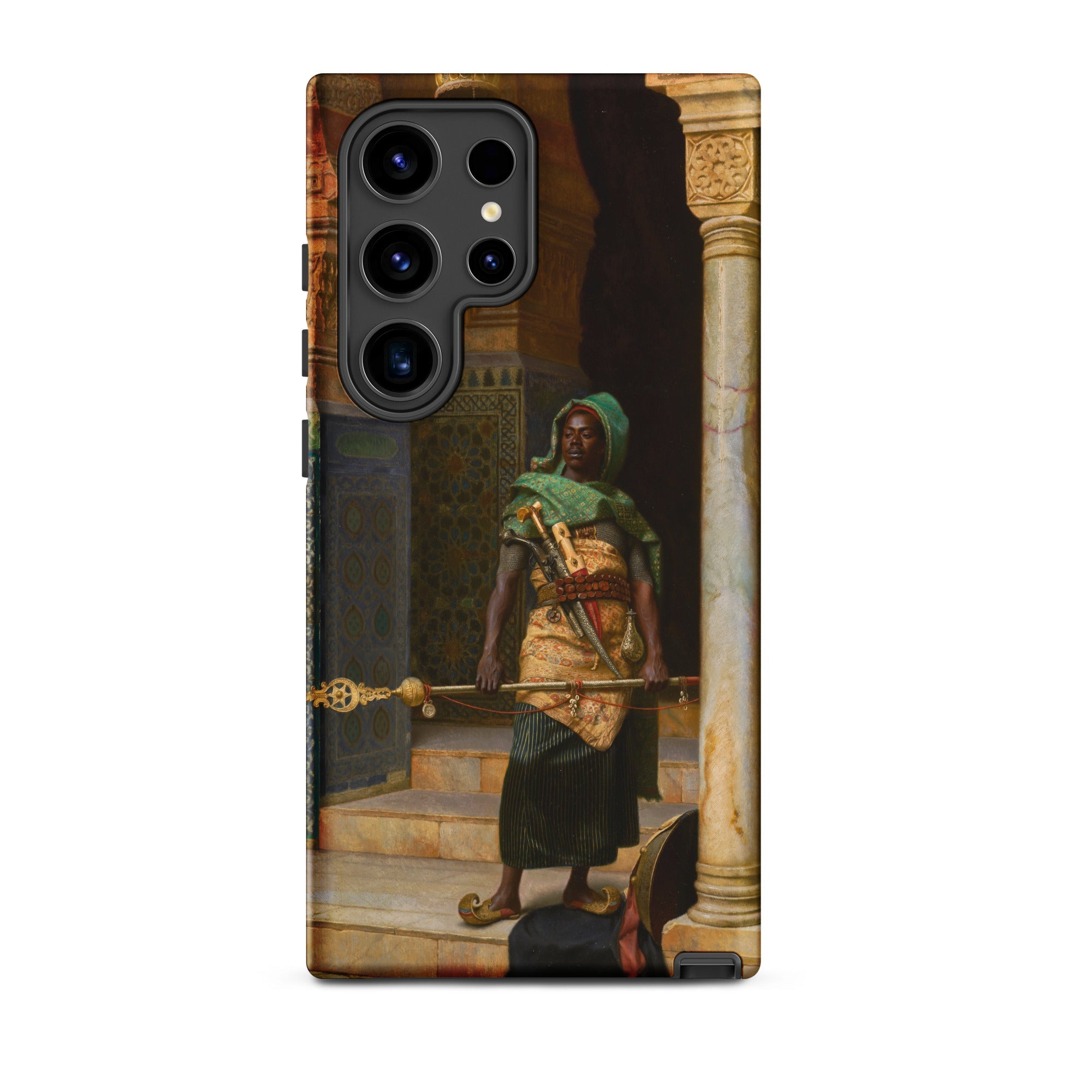 The Nubian Guard Ludwig Deutsch Samsung Case, Galaxy S24 Ultra / Matte, Phone Case Ornate Oil Painting Cloaked Figure