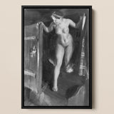 Nude Girl in Doorway - Anders Zorn Art Print / Canvas, Anders Zorn, Anders Zorn Paints, Hometown’s Bathing Ritual, Dalecarlian Bather