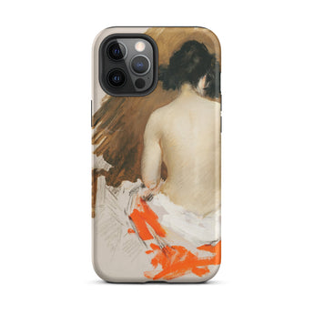 Nude Japanese Woman - William Merritt Chase Iphone Case, 12 Pro Max / Matte, Artistic Phone Case