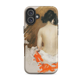 Nude Japanese Woman - William Merritt Chase Iphone Case, 16 Plus / Matte, Artistic Phone Case