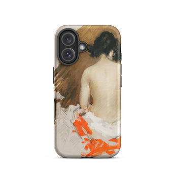 Nude Japanese Woman - William Merritt Chase Phone Case Iphone 16 / Matte Phone Case Painting Woman’s William Merritt Chase, Chase’s