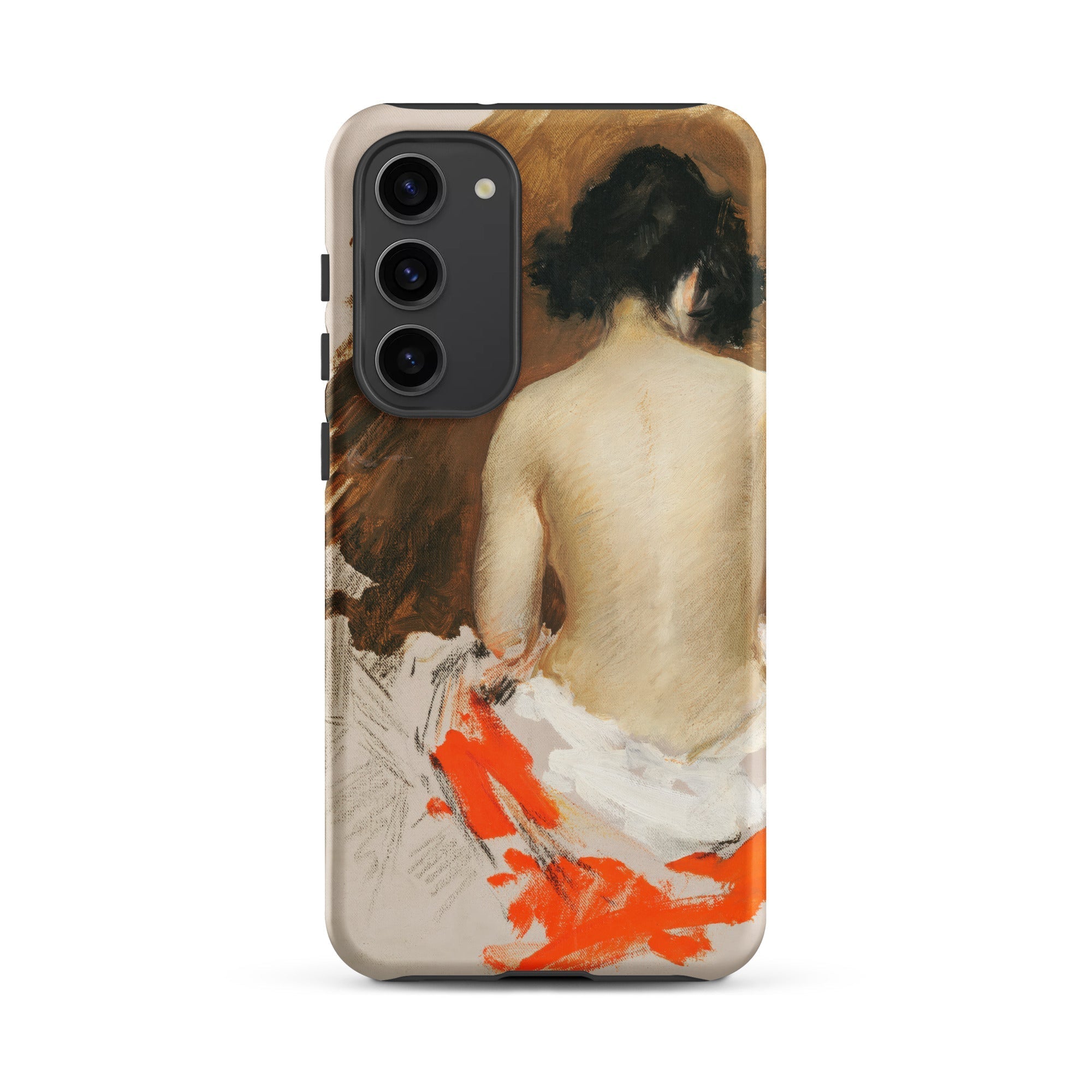 Nude Japanese Woman William Merritt Chase Samsung Case, Galaxy S23 Plus / Matte, Smartphone Case Classical Painting Woman’s