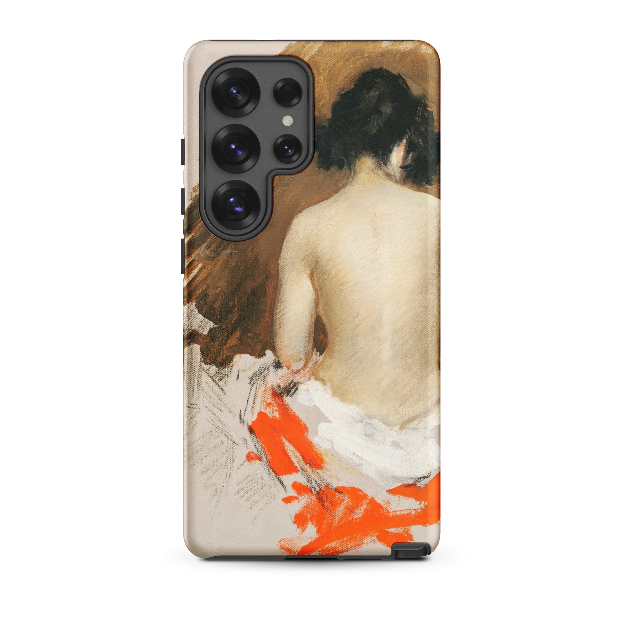 Nude Japanese Woman William Merritt Chase Samsung Case, Galaxy S25 Ultra / Matte, Smartphone Case Classical Painting Woman Prominent Camera