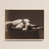 Nude Man from the Back - Hermann Heid Art Print / Canvas, Male Nude, Hermann Heid’s Studio, Form Answering Form, Albumen Silver Print,