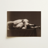 Nude Man from the Back - Hermann Heid Art Print / Canvas, Male Nude, Hermann Heid’s Studio, Form Answering Form, Albumen Silver Print,