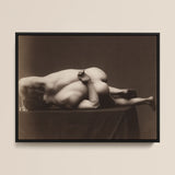 Nude Man from the Back - Hermann Heid Art Print / Canvas, Male Nude, Hermann Heid’s Studio, Form Answering Form, Albumen Silver Print,