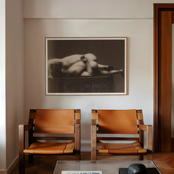 Nude Man from the Back - Hermann Heid Art Print / Canvas, Male Nude, Hermann Heid’s Studio, Form Answering Form, Albumen Silver Print,