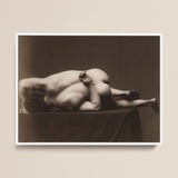 Nude Man from the Back - Hermann Heid Art Print / Canvas, Male Nude, Hermann Heid’s Studio, Form Answering Form, Albumen Silver Print,